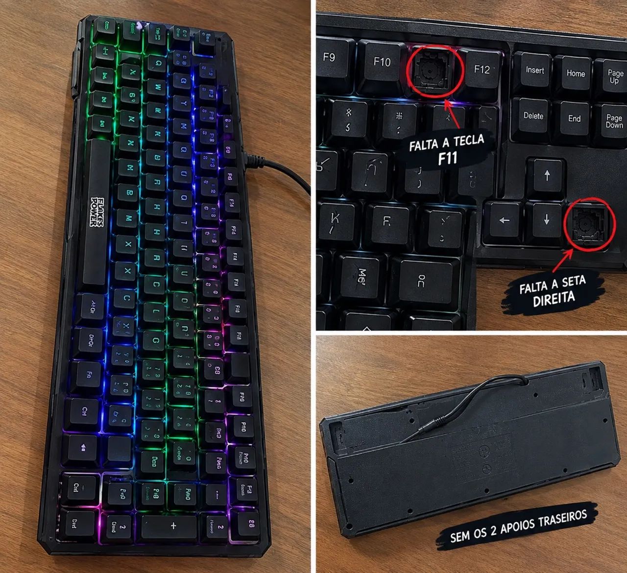 Teclado Gamer Flakes Power + Mouse  | Conjunto  - Foto 2
