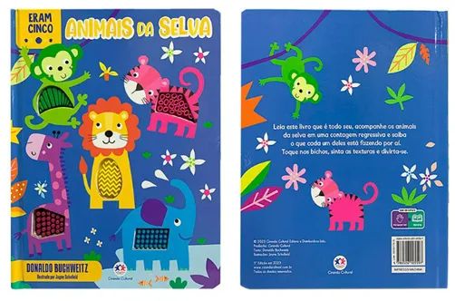Livro Toque e Sinta Animais da Selva