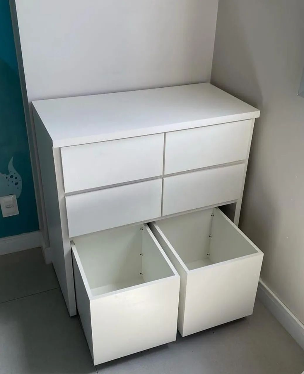 Cômoda Infantil Com Baús L 1.00 M 