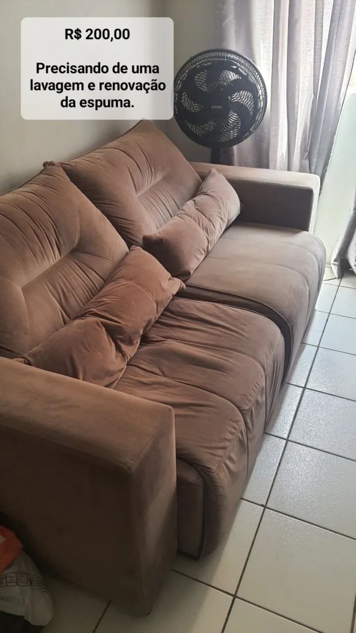 Urgent sale! 3-seater reclining and retractable sofa
