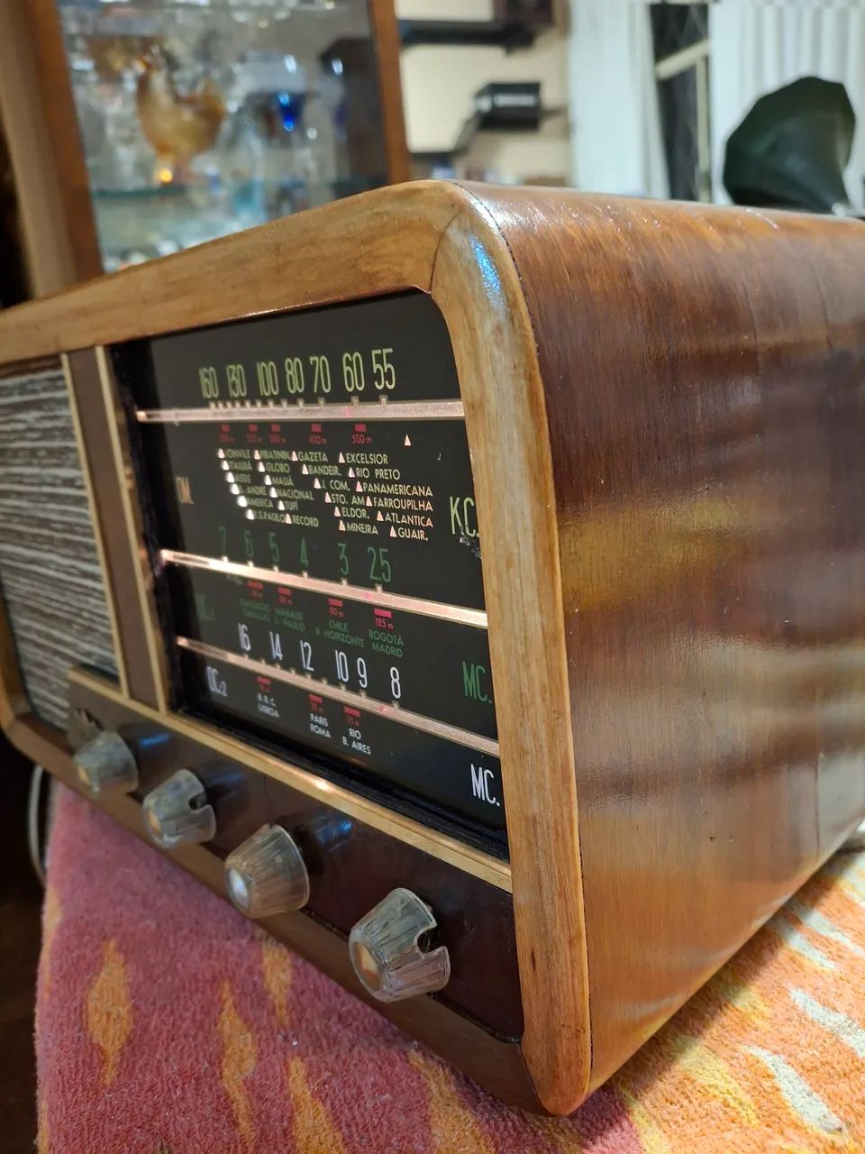 RÁDIO ABC VALVULADO FINAL DOS ANOS 1950 TOTALMENTE RESTAURADO LINDO! - Foto 5
