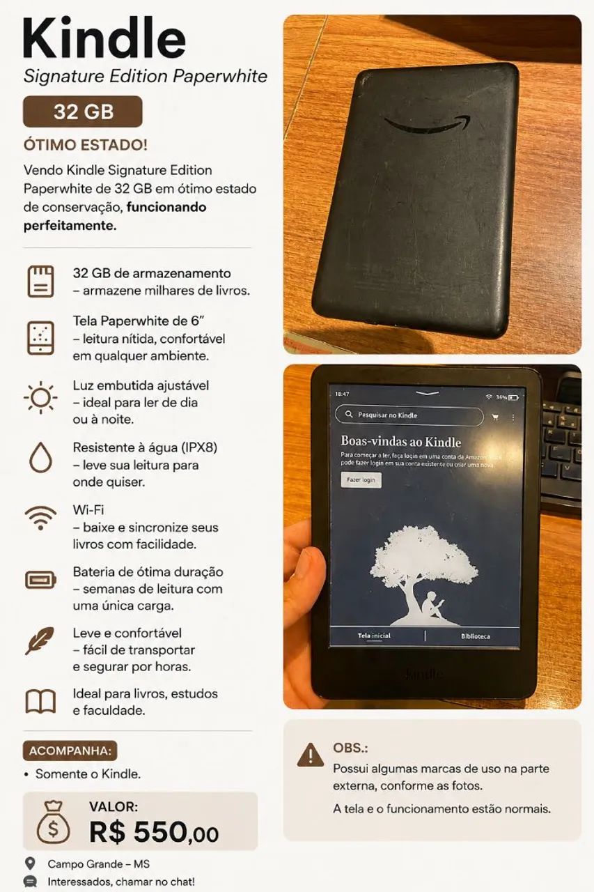 Kindle signature paperwhite edition 