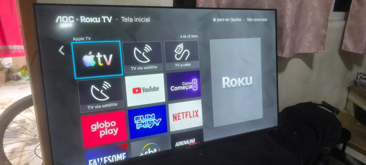 Smart tv AOC ROKU 50" 2 meses de uso na garantia  - Foto 2
