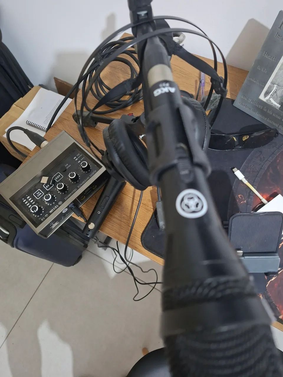 Equipamentos de som para cantar podcast  - Foto 3