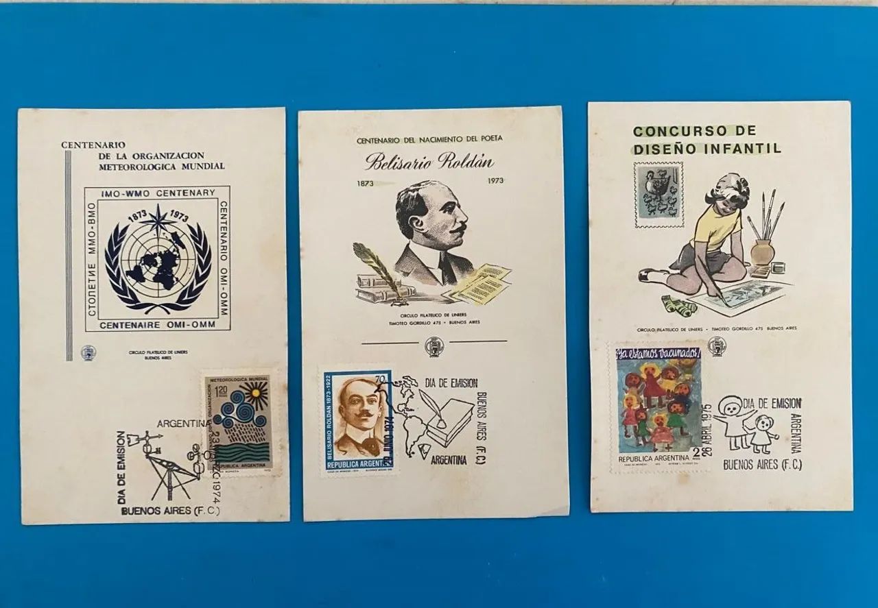 Selos Argentinos, 41 cartões e envelopes - Foto 6