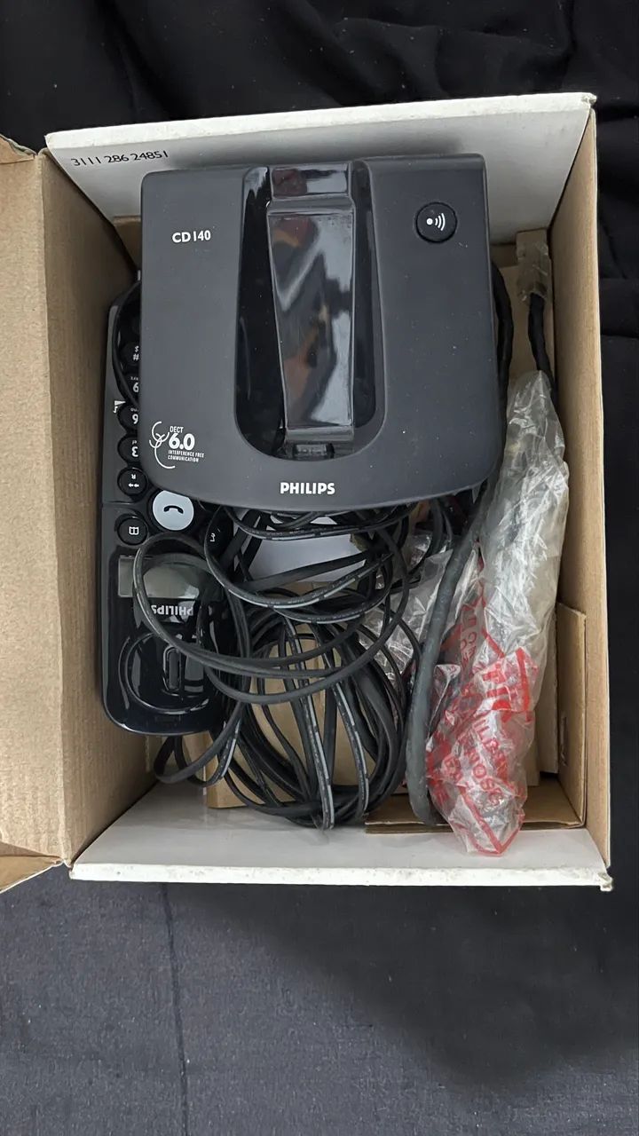elefone Sem Fio Philips CD140 com Pilhas Recarregáveis - Foto 2
