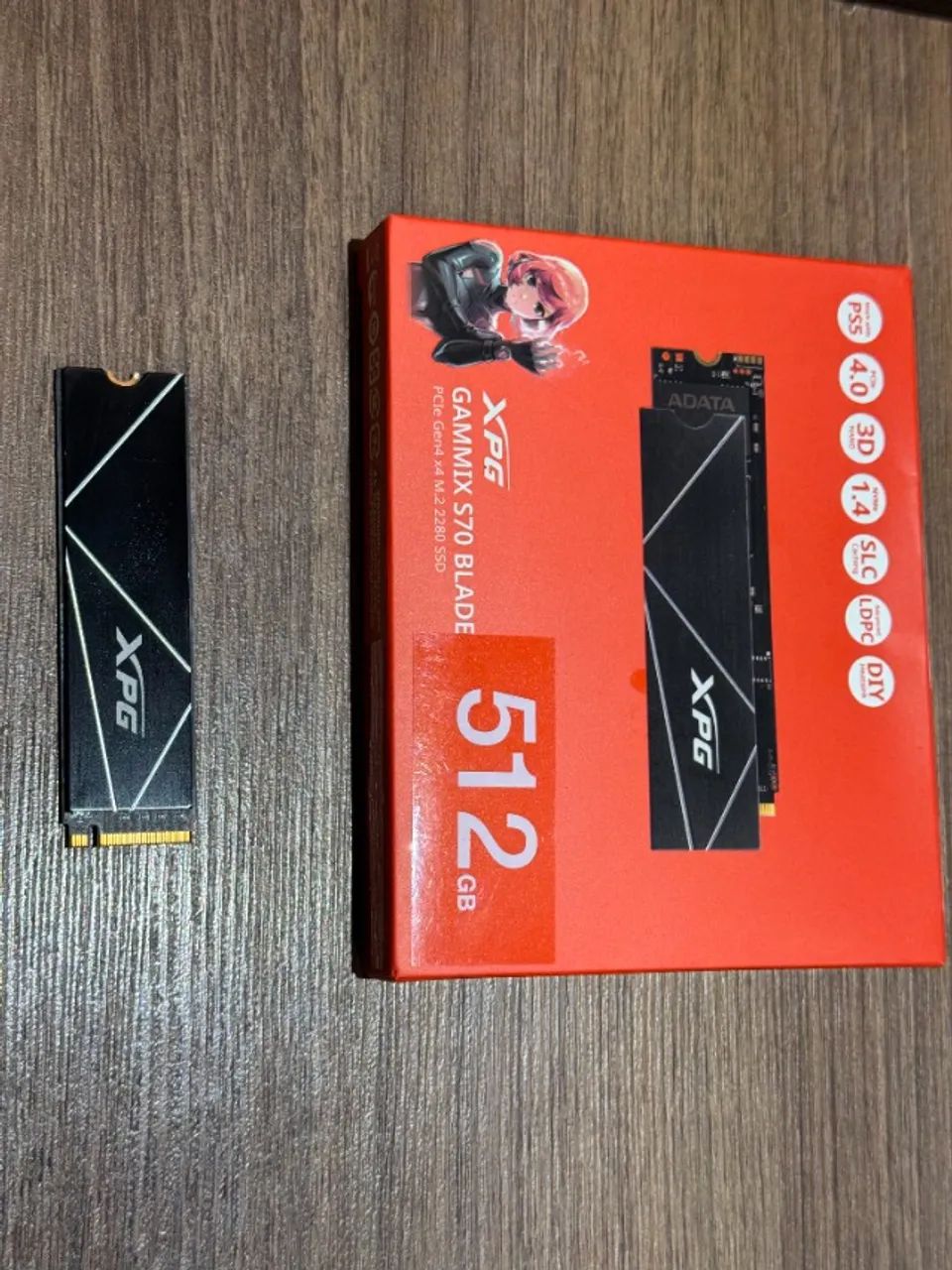 SSD Adata XPG GAMMIX S70 Blade 512GB M.2 2280 PCIe NVMe 4.0