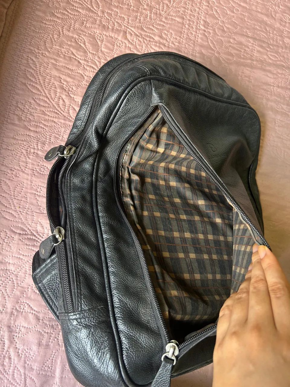 Mochila de couro executiva Charles  - Foto 5