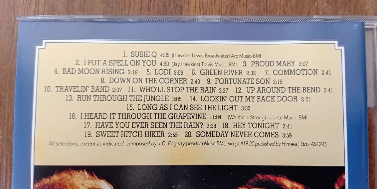 CD CREEDENCE CLEARWATER REVIVAL - CHRONICLE: 20 GREATEST HITS (ORIGINAL) - Foto 4