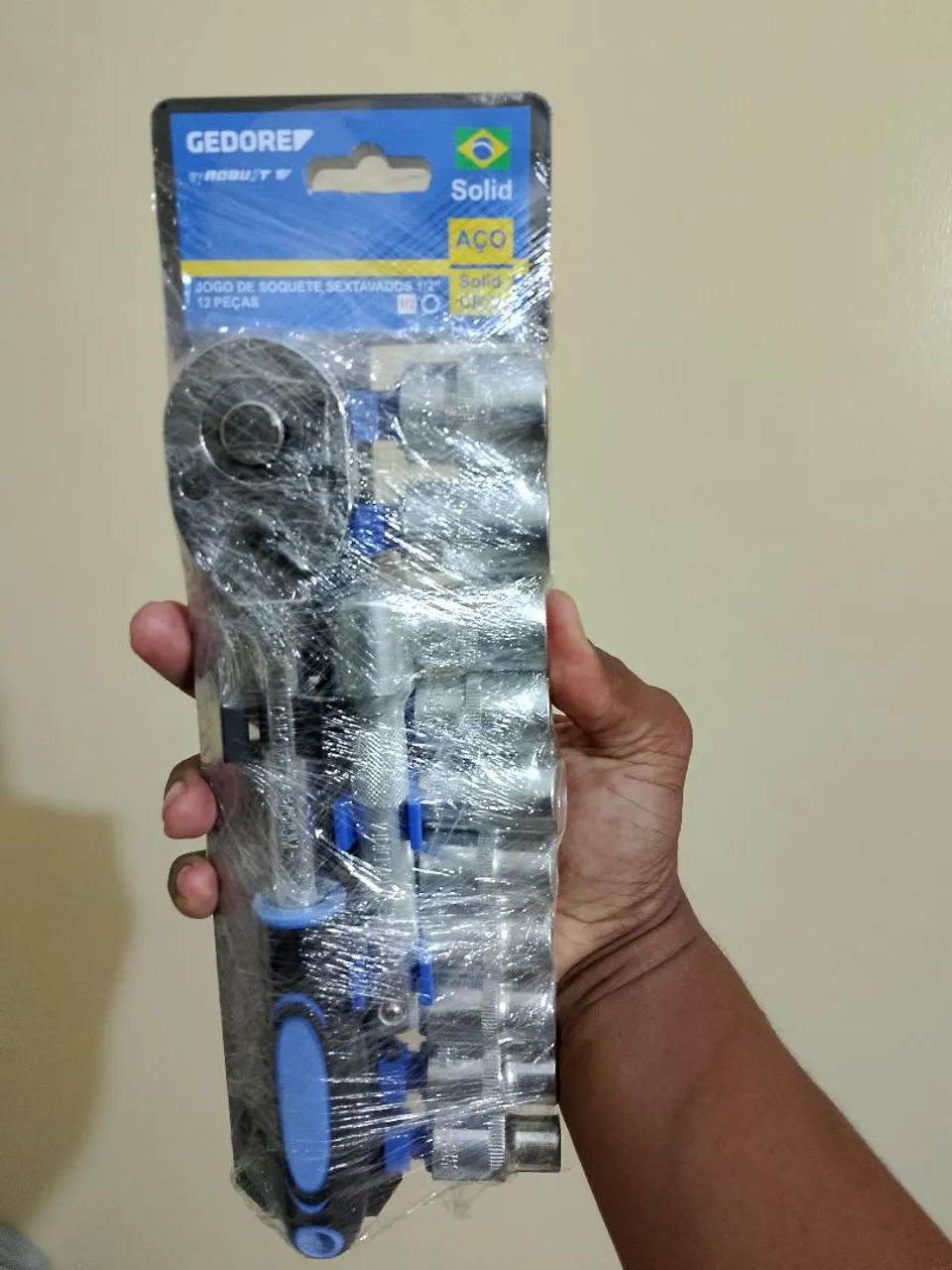 Kit chave de Catraca Soquete da Gedore de 12 peças 1/2 Sextavado com Extensão