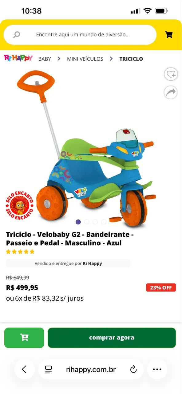 Velocípede infantil pouco usado - Foto 2