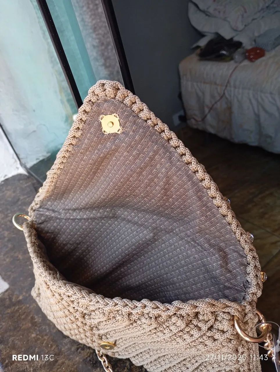 Bolsa de crochê linda  - Foto 2