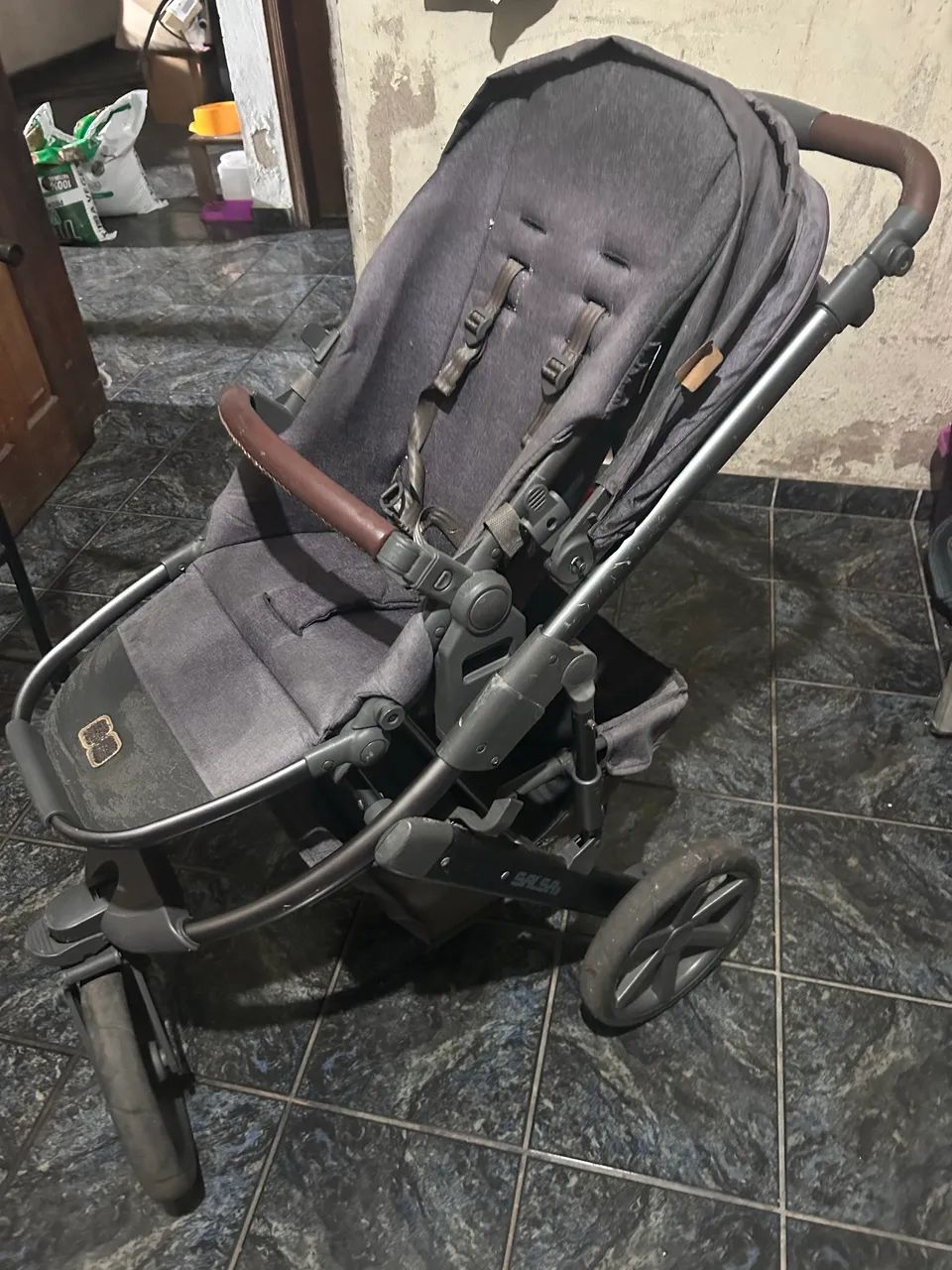 Carrinho ABC design Salsa 3 com moisés e bebê conforto - Foto 3