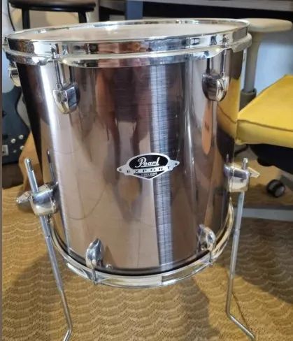 Bateria Pearl Export Smokey Chrome - Foto 4