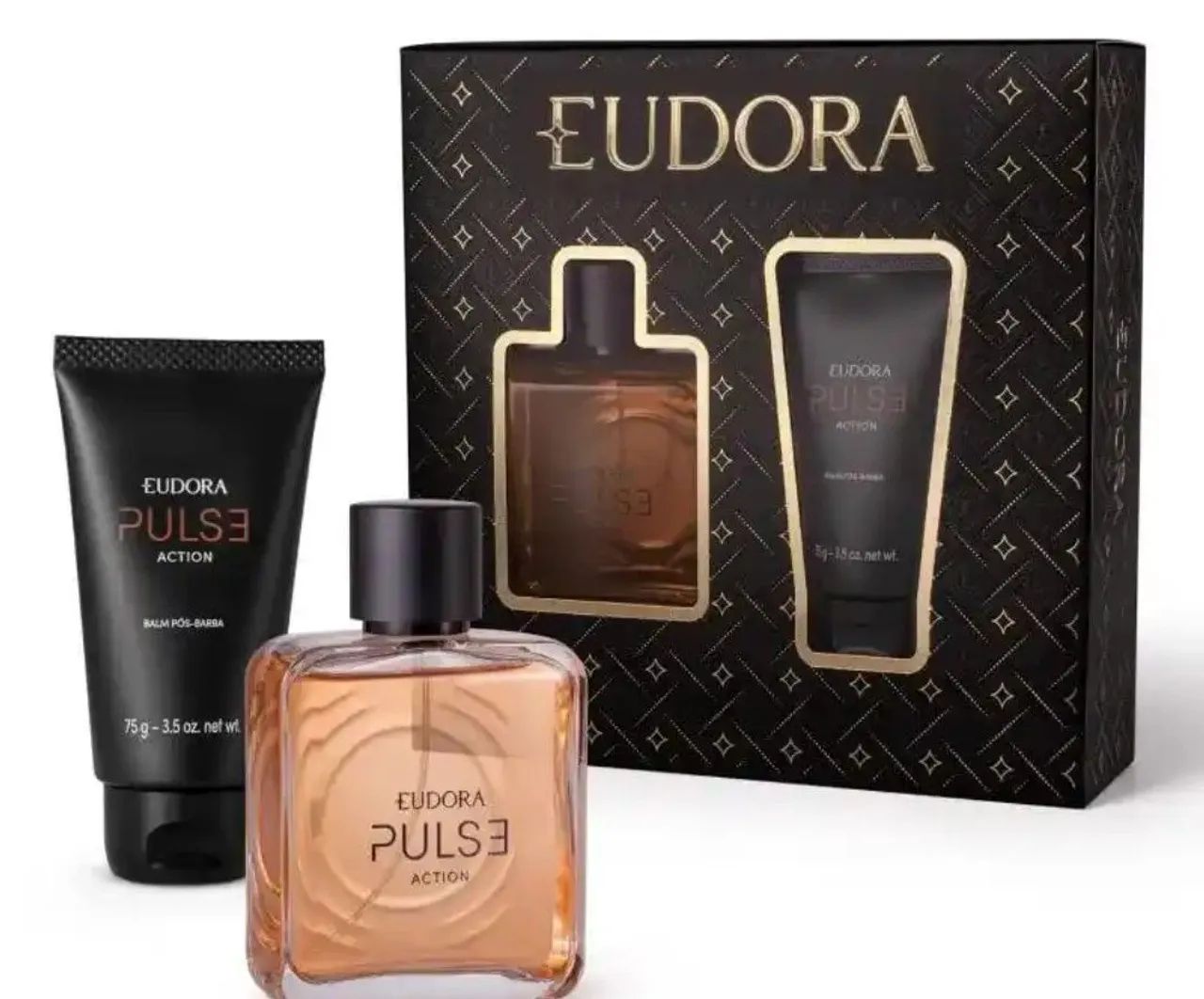 Perfume Eudora pulse action - Colônia e balm pós barba.