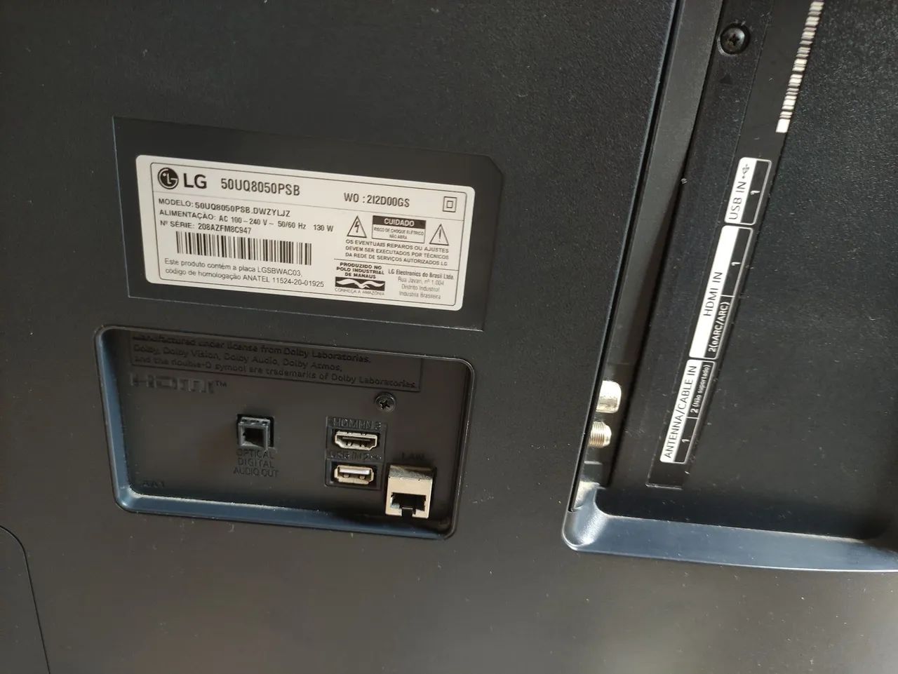TV LG NOVA COM DISPLAY QUEBRADO (PARA RETIRADA DE PEÇAS) - Foto 2