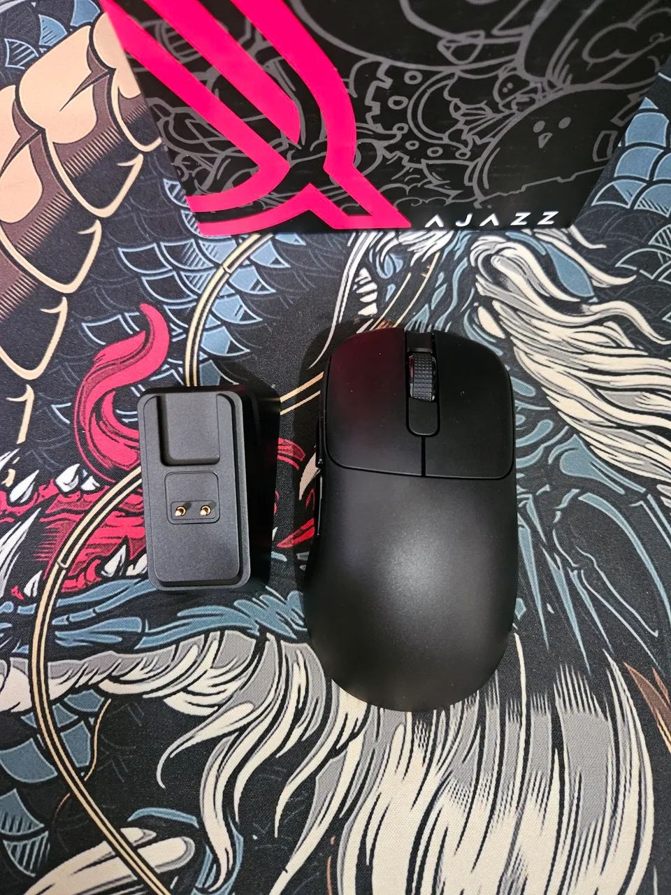 Mouse Ajazz Aj179P com dock de carregamento  - Foto 4