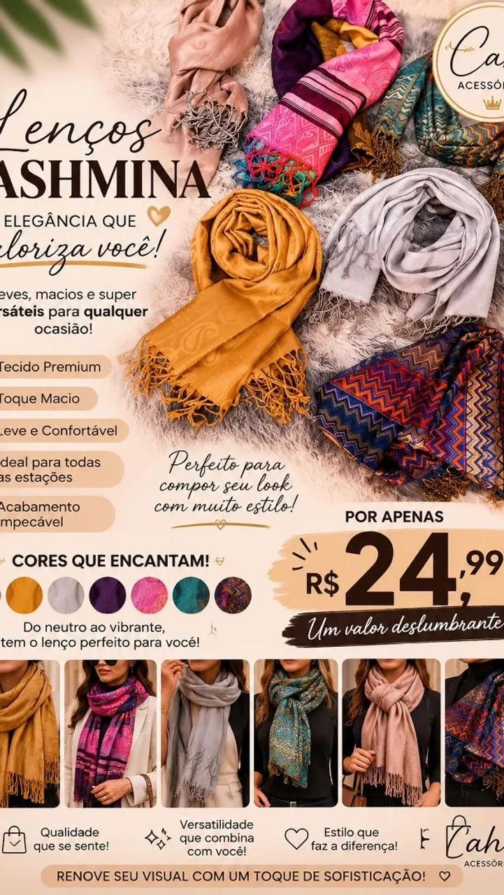 Lenços pashmira 