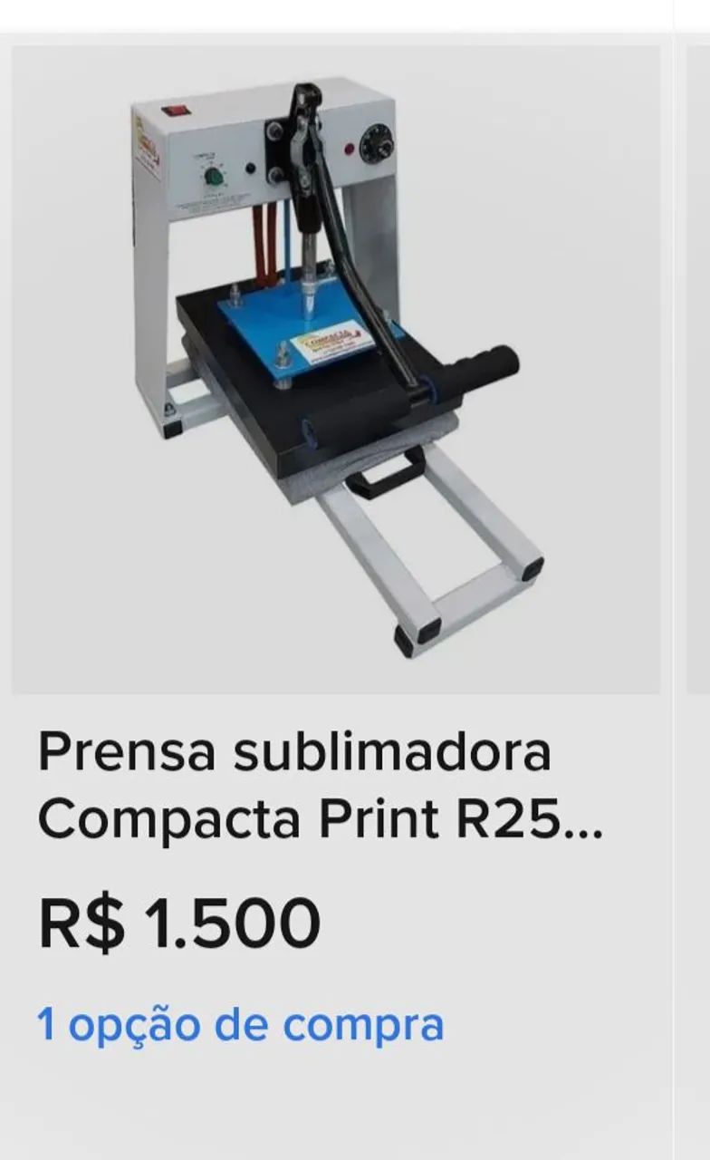 Prensa de sublimação 
