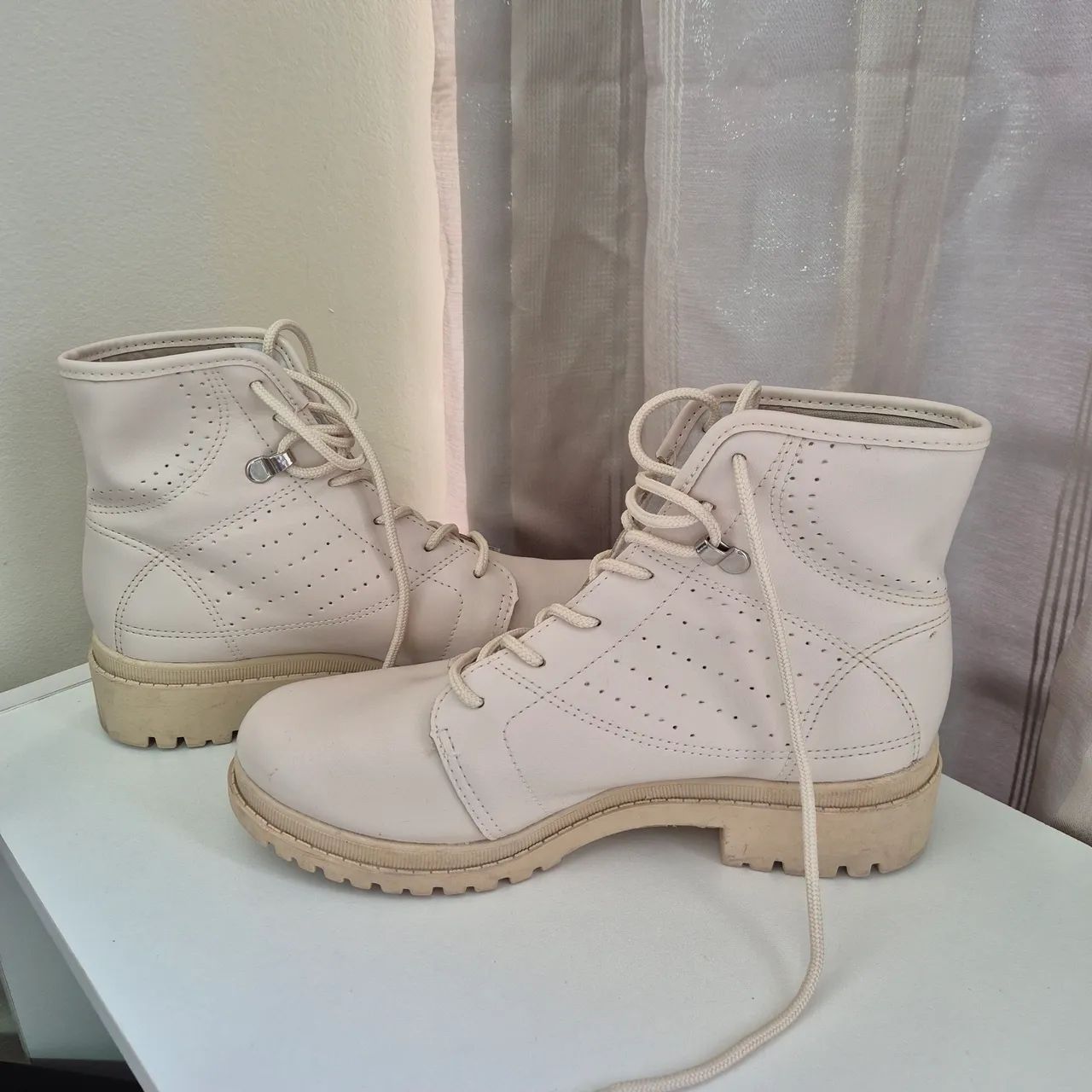 Coturno Off White 37 Mississipi - Foto 3