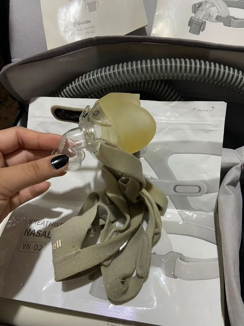 Máscara de terapia para apneia do sono - Foto 3