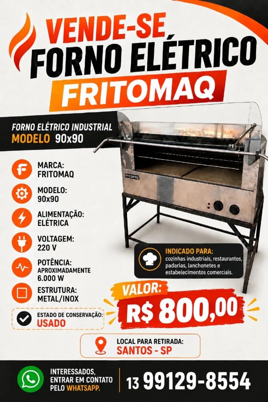 Forno Industrial Elétrico 