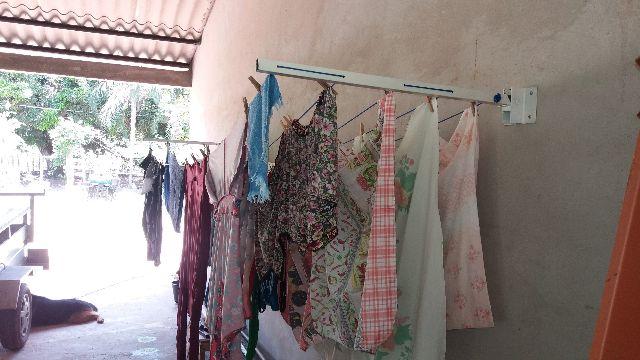Varal para roupas retratil INSTALADO