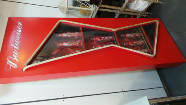Painel antigo grande luminoso da cerveja budweiser p/ colecionadores raríssimo! - Foto 4