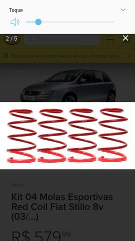 Troco molas ESPORTIVAS por originais do Fiat STILLO - Foto 3