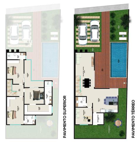 Linda casa em Jardim Placaford, 4 quartos com suítes - Foto 3