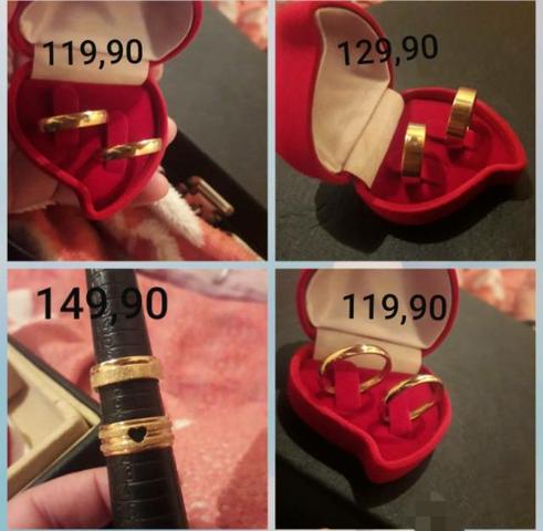 Promoção alianças banhadas a ouro 18 k +Estojo a pronta entrega   - Foto 3