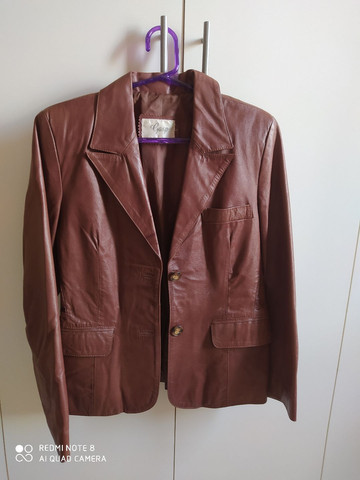 blazer feminino de couro