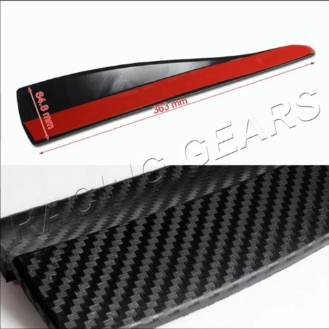 363x64,8mm Saia/protetor De Para-choque Estilo Carbono - Foto 4