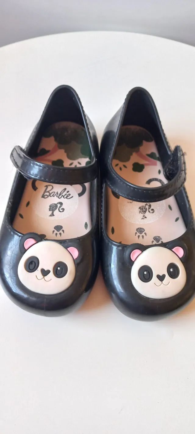 Sapatilha N°20/21 Barbie Panda Preto - Foto 2