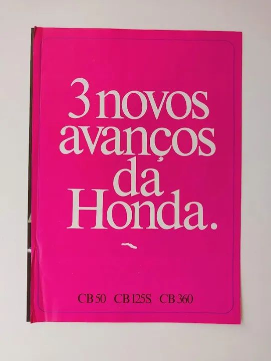 Honda CB 50, CB 125 e CB 360 - Folder, catálogo, encarte - Foto 2