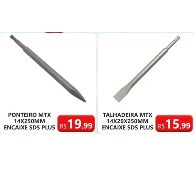 Ponteiro mtx encaixe sds plus/ Talhadeira encaixe sds plus
