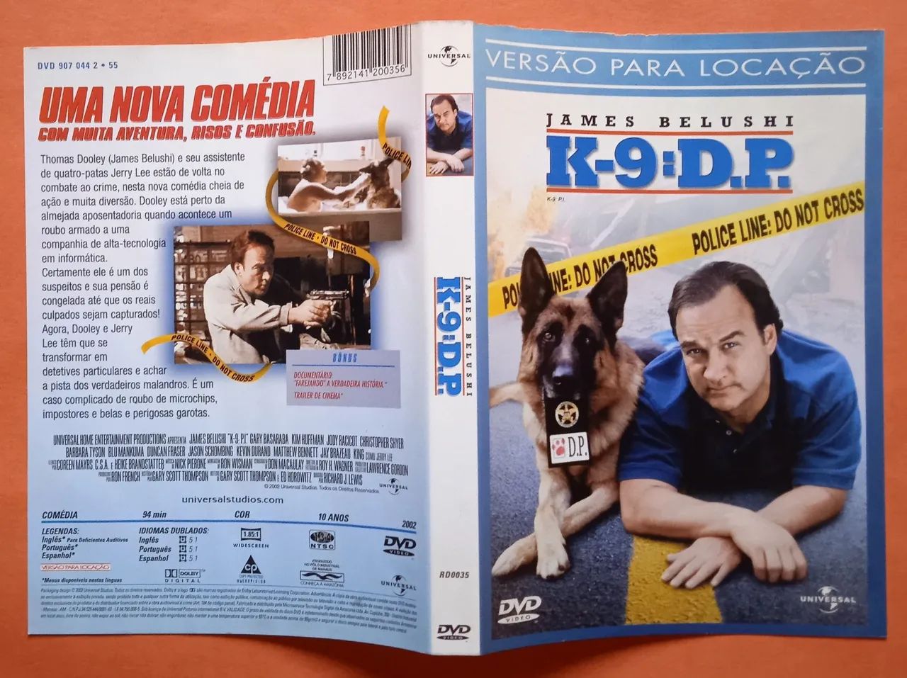 Dvd K-9:D.P. - James Belushi - Antiguidades - Pilarzinho, Curitiba