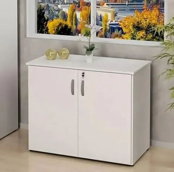 Balcão para Escritório - Balcão para Impressora - Balcão para Café - Armário com Chave