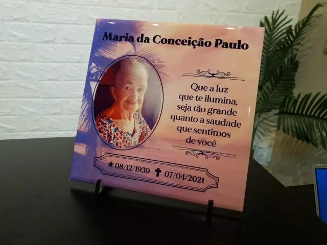 Azulejo com a foto personalizado cerâmica homenagem - Foto 2