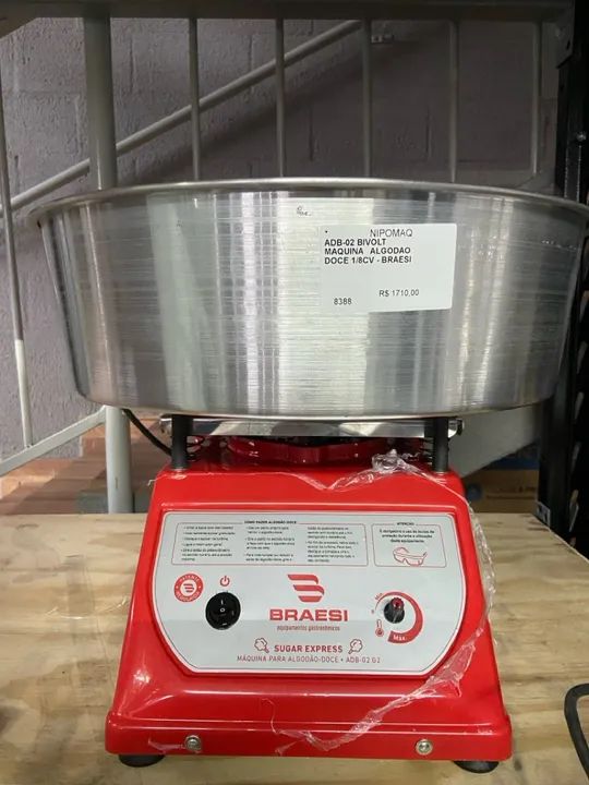MÁQUINA ALGODÃO DOCE ADB-02 1/8CV - BRAESI