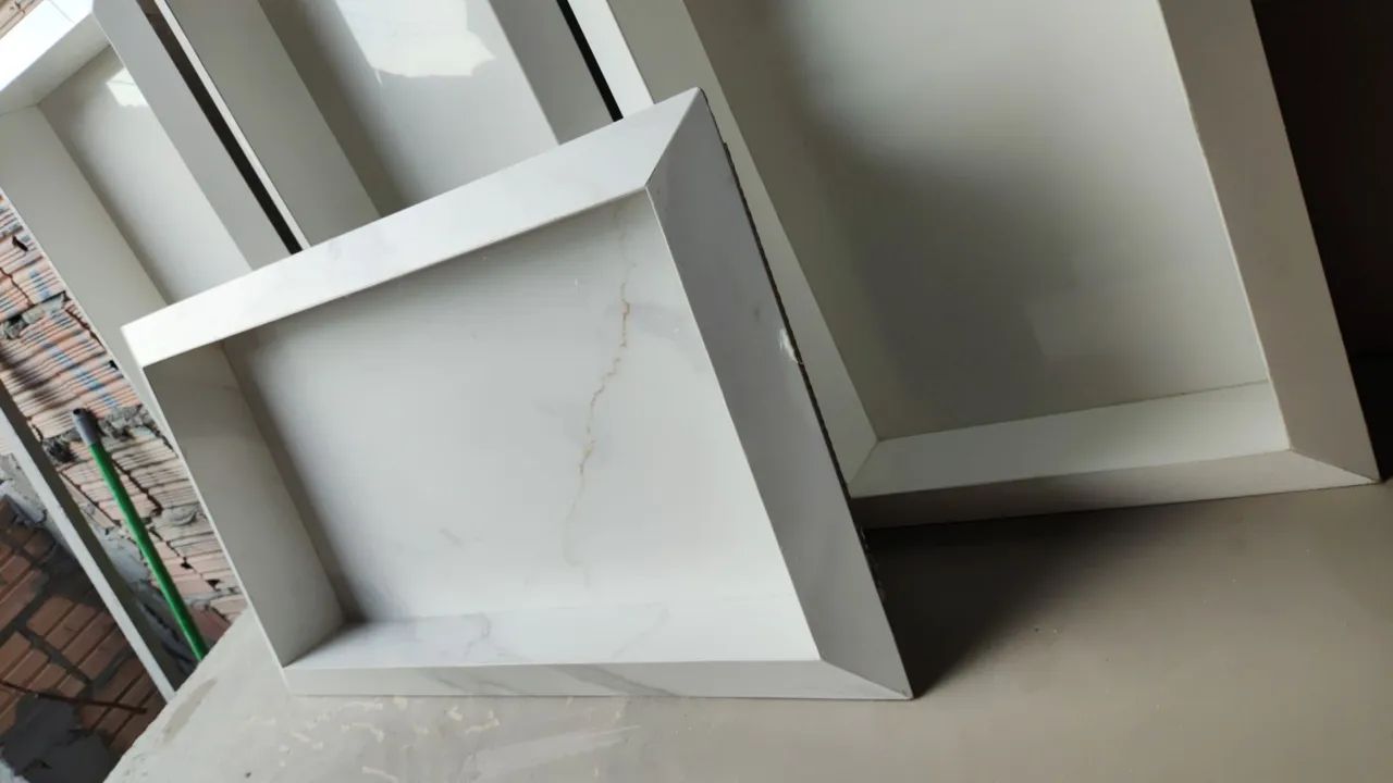 Nichos de porcelanato borda diamante  - Foto 3