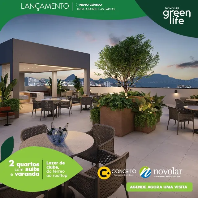 Condomínio Green Life Novo Lar - Apto 2 quartos no Centro de Niterói - Lançamento