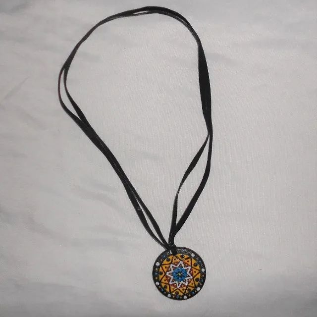 Colar de Mandala Estilo Retrô Vintage Moda Fashion