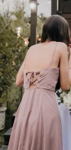 Vestido de Festa Rosa Chá - Foto 3