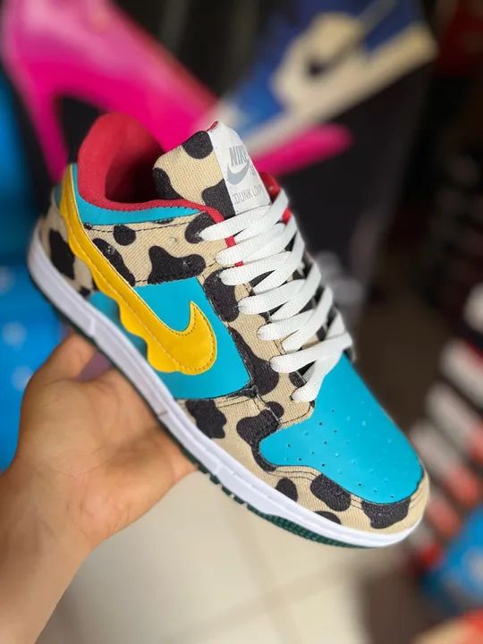 Tênis Nike Dunk estampado Vaca unissex - Foto 5