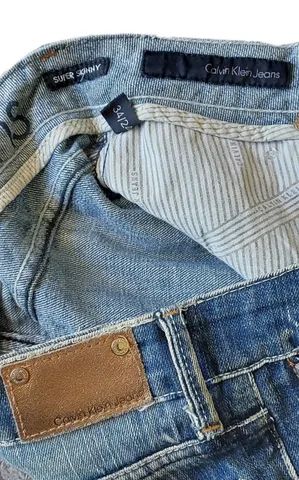 Calça Calvin Klein Feminina Destroyed Tam. 34 - Foto 6