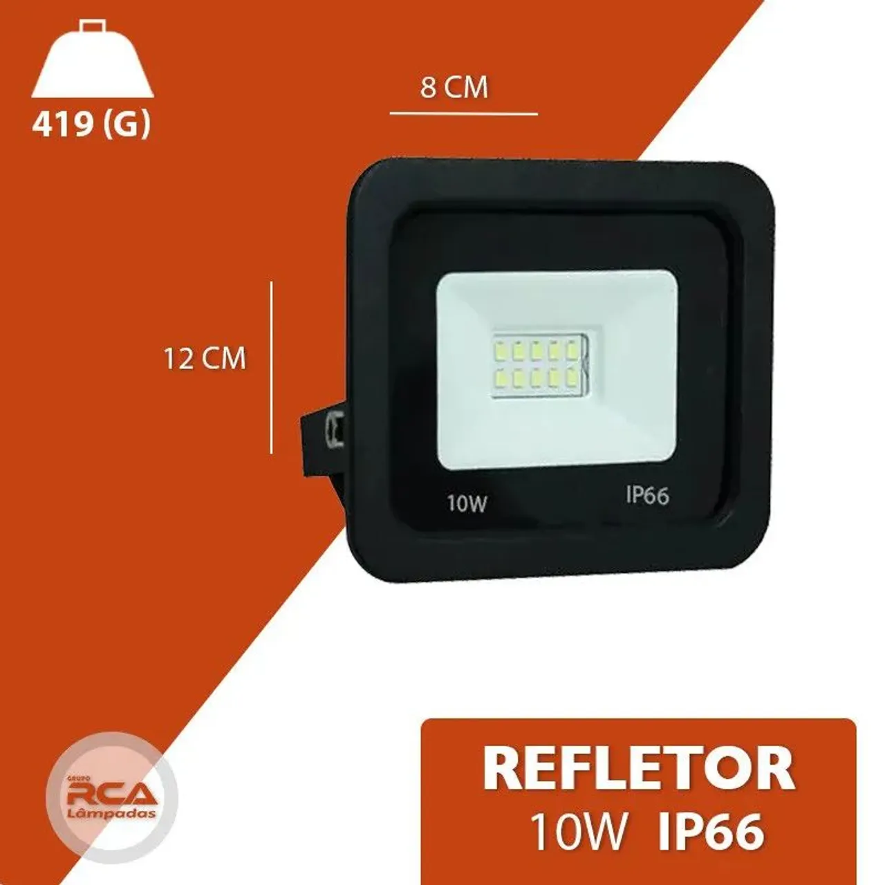 Refletor led holofote 10w 10 watts