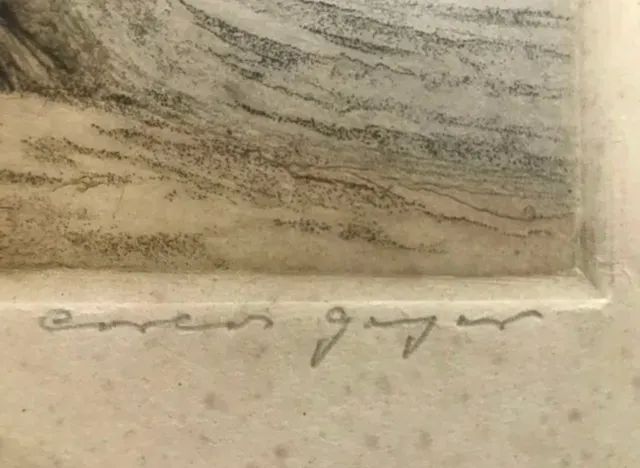 CARLOS GEYER - " Rio Guaiaba ", gravura em metal, assinada  - Foto 3