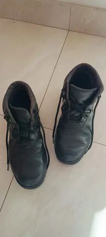 Bota Coturno Militar Couro Cano Curto - Foto 2