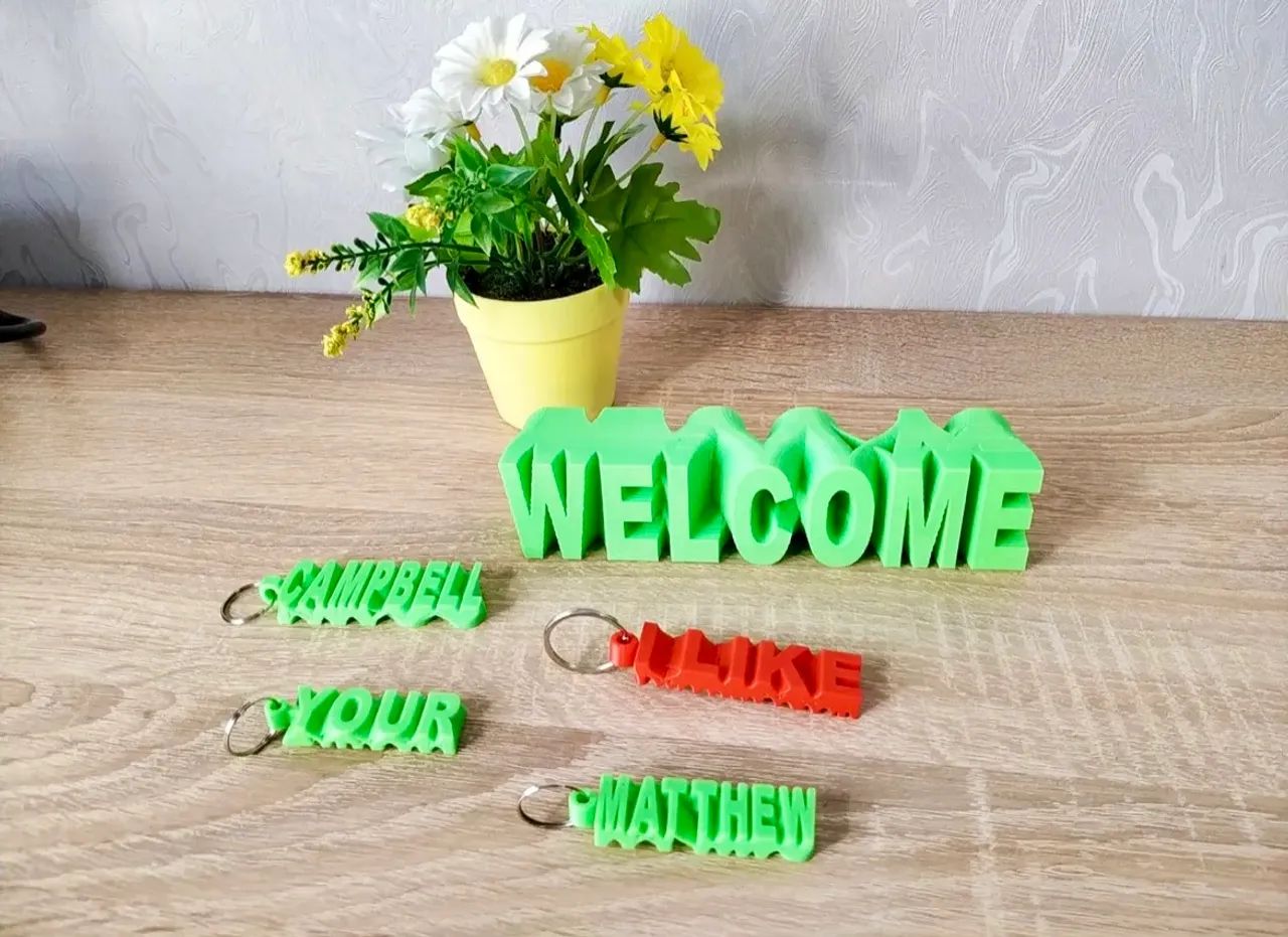 Chaveiros Personalizados em 3D - Imprima Seu Nome com Estilo - Foto 2